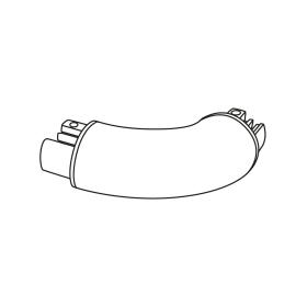 Made-to-measure internal / external angle piece (from 90° to 165°) in antibacterial PVC