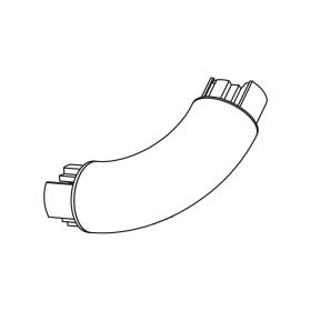 Slope link in antibacterial PVC for landing staircases with bacterial joints