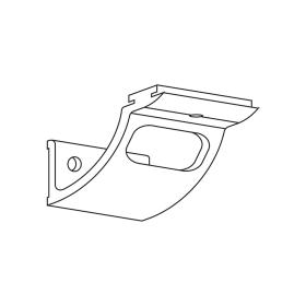 Perforated self-locking bracket 80 mm