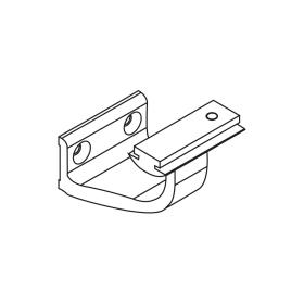 Curved self-locking bracket 80 mm