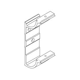 Double height self-locking bracket 60 mm