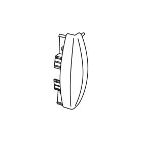 90° external angle piece in antibacterial PVC 