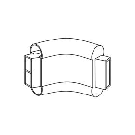 Angle interne ou externe 90° en PVC antibactérien avec joints bactéricides