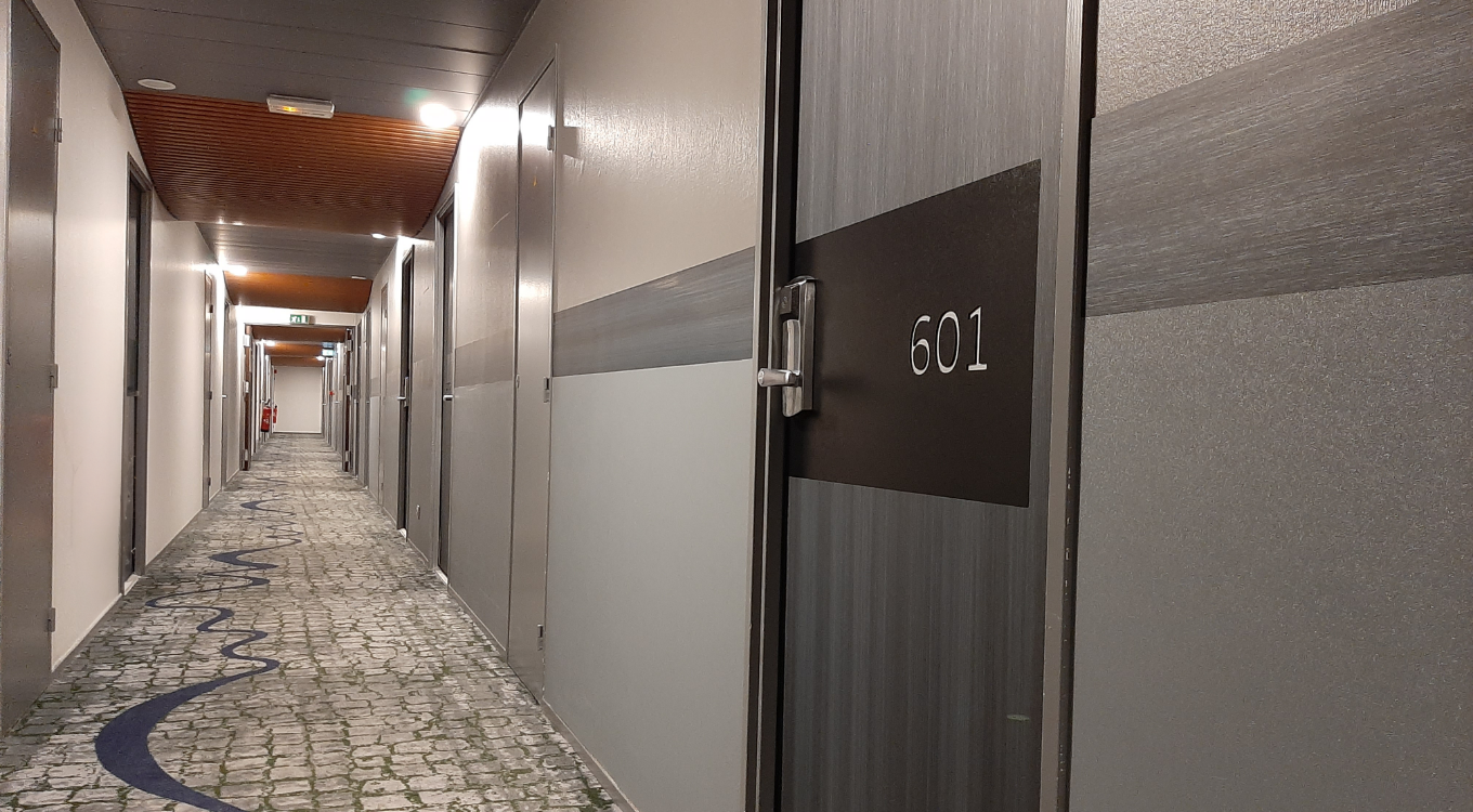 Hotel corridor